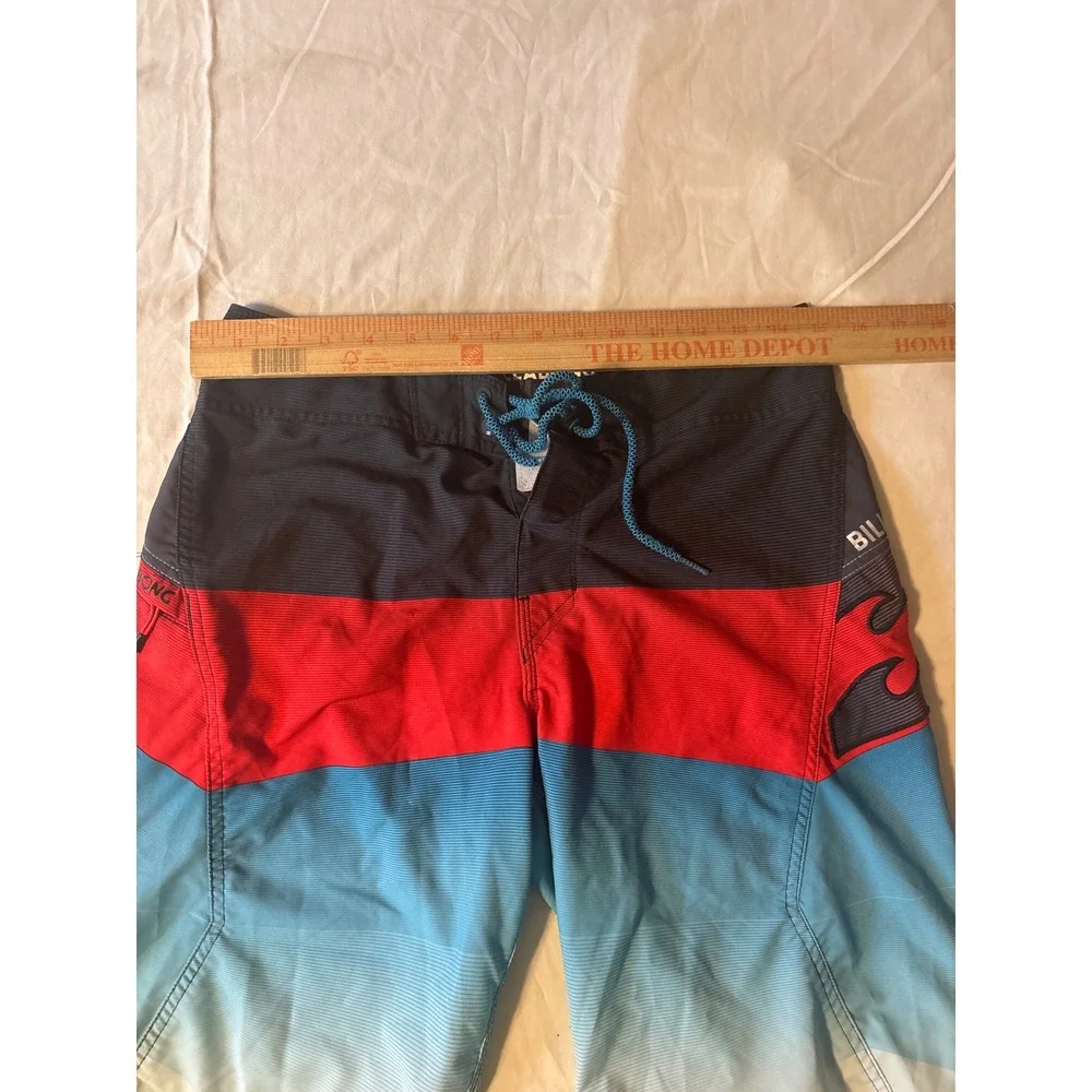 Billabong Board Shorts Mens 30 Blue Red Platinum X‎ Revolver Stretch